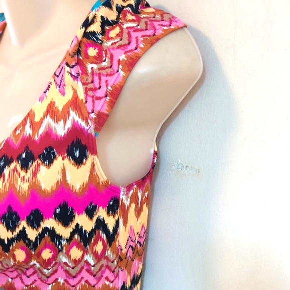 BODEN Cap Sleeve Tie Swimsuit Multi-Color Ikat 6 - Picture 8 of 16